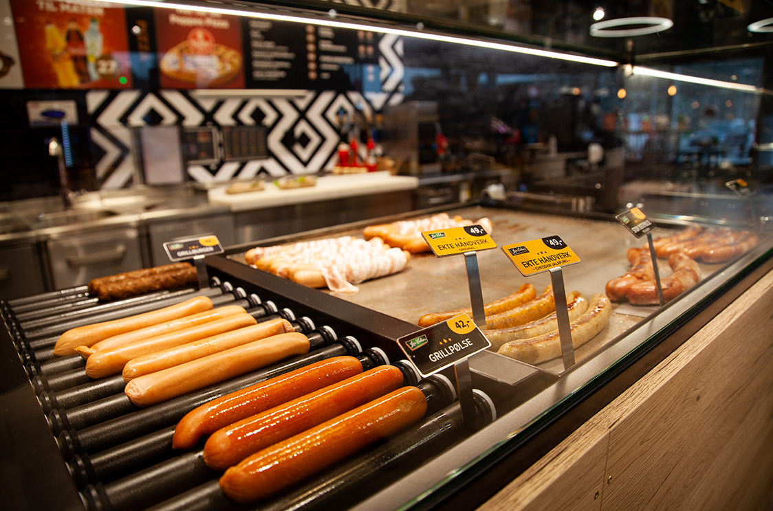 Backline hot dog counter